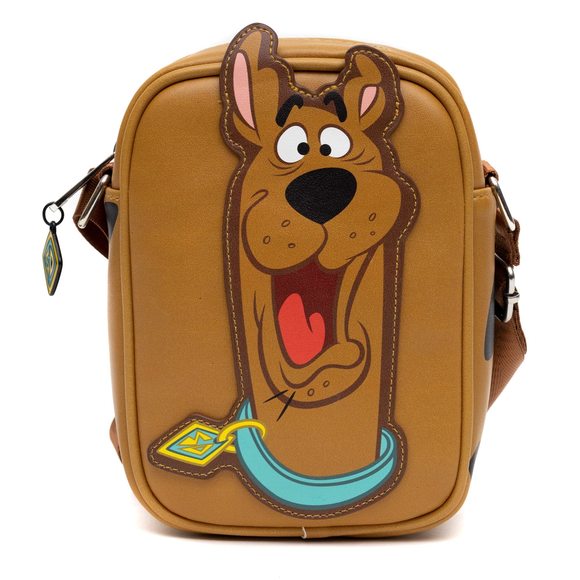 Scooby Doo Bag, Crossbody, Scooby Doo Smiling Face And Spots, Brown, Vegan -_- - Picture 1 of 7